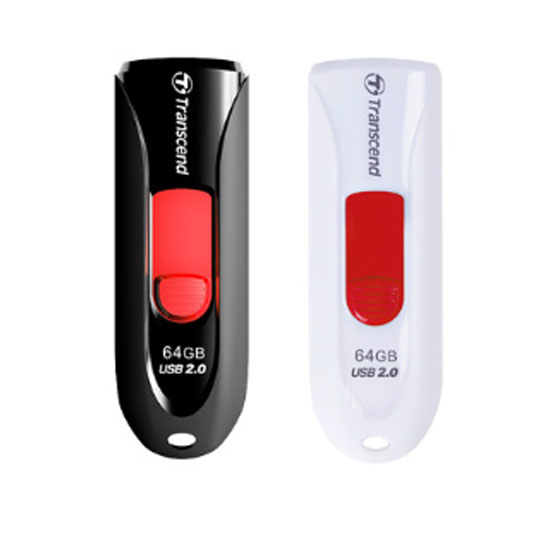 디알링크 메모리,트랜센드 JetFlash 590K(블랙)/W(화이트) USB메모리 8GB,트랜센드,USB메모리 > 슬라이드형 USB > 8GB