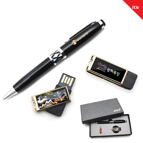 디알링크 메모리,아리랑 로트2 자개 USB메모리 32GB + 자개볼펜  2종 SET ,,USB메모리 > USB메모리세트 > 32GB