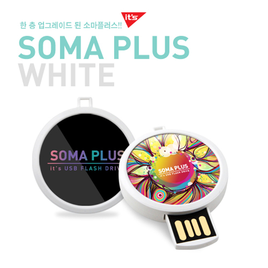 디알링크 메모리,이츠 소마플러스 화이트 USB메모리 16GB,이츠,USB메모리 > 슬라이드형 USB > 16GB